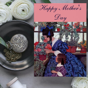 Vintage Mother and Child Card
