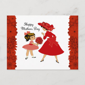 Vintage Mother and Child Mother's Day Postcard