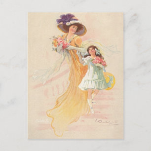Vintage Mother and Child Postcard