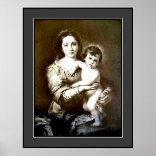 Vintage Mother & Child - Large Poster