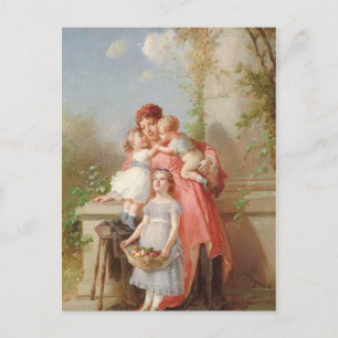 Vintage - Mother & Children Postcard