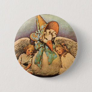 Vintage Mother Goose Children Jessie Willcox Smith 6 Cm Round Badge