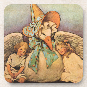 Vintage Mother Goose Children Jessie Willcox Smith Coaster
