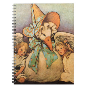 Vintage Mother Goose Children Jessie Willcox Smith Notebook