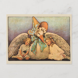 Vintage Mother Goose Children Jessie Willcox Smith Postcard
