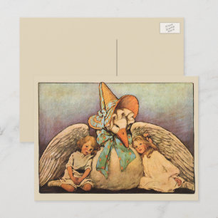 Vintage Mother Goose Children Jessie Willcox Smith Postcard