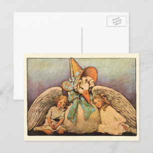 Vintage Mother Goose Children Jessie Willcox Smith Postcard