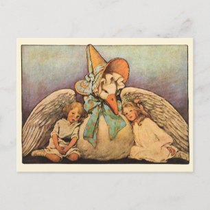 Vintage Mother Goose Children Jessie Willcox Smith Postcard
