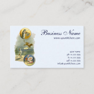 Vintage Mother Goose Nursery Rhyme Poem Business Card