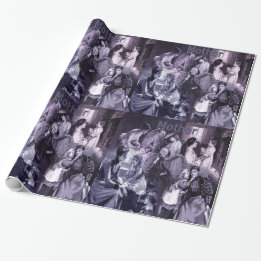 Vintage Mothers and Children Wrapping Paper