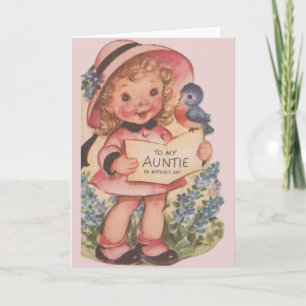 Vintage Mother's Day Card for Auntie