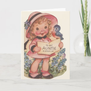 Vintage Mother's Day Card for Auntie