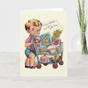 Vintage Mother's Day Card From Little Boy