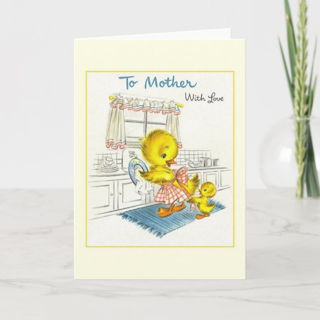 Vintage Mother's Day Greeting Card (Front)