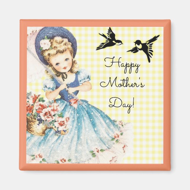 Vintage Mother's Day Magnet (Front)
