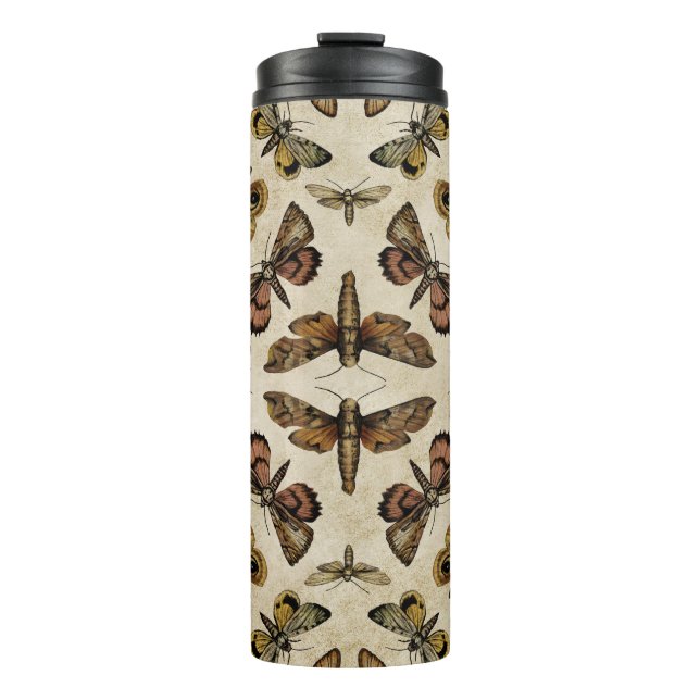 Vintage Moths Thermal Tumbler (Front)
