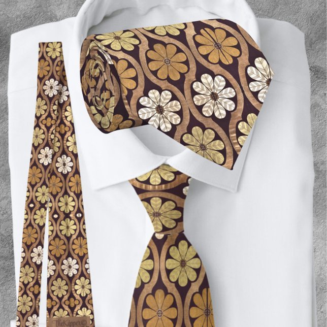 Vintage Motifs Gold Black Tie (Creator Uploaded)