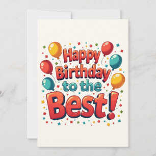 Vintage Motivational Happy birthday wishes Holiday Card