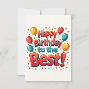 Vintage Motivational Happy birthday wishes Thank You Card