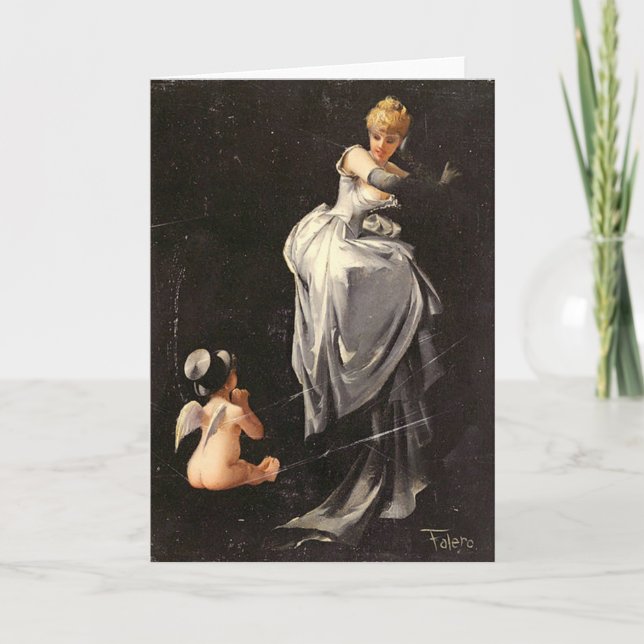 Vintage Motive - Caught in the Web - Greeting Card (Front)