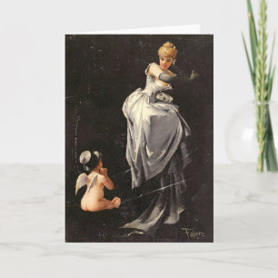 Vintage Motive - Caught in the Web - Greeting Card