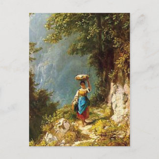 Vintage Motive - Dairymaid - Spitzweg Postcard