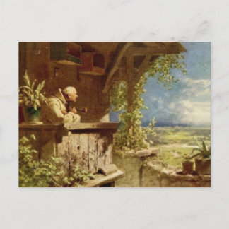 Vintage-Motive Postcard - Suspicous Smoke