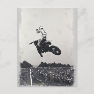 VINTAGE MOTO-X. POSTCARD