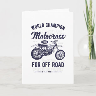 Vintage Motocross Card