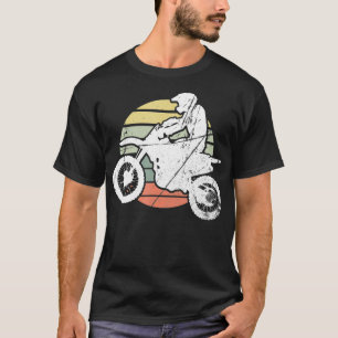 Vintage Motocross Dirt Bike Retro Silhouette T-Shirt