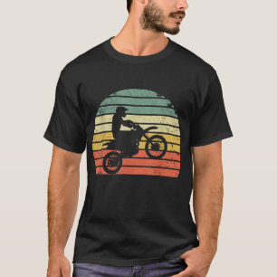 Vintage Motocross Dirt Bike Silhouette Retro Dirt T-Shirt