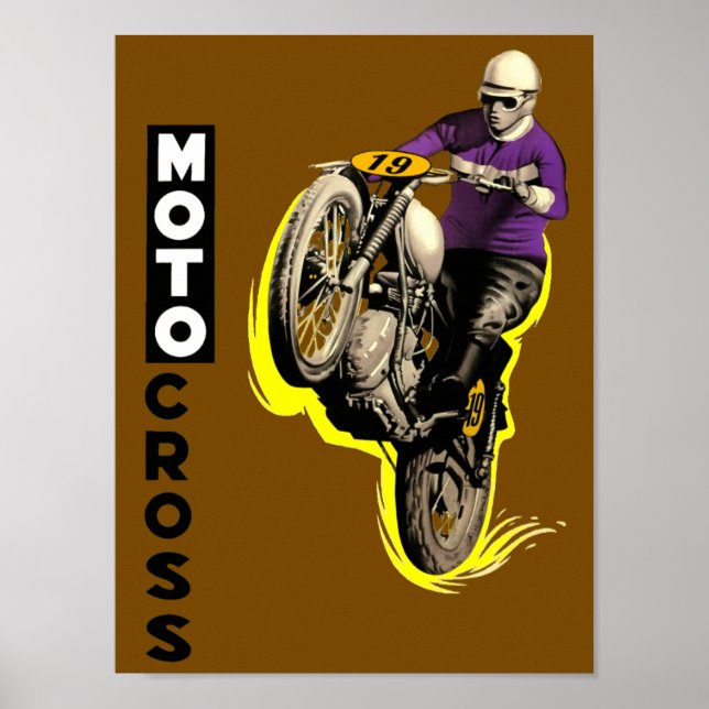 Vintage Motocross Poster (Front)