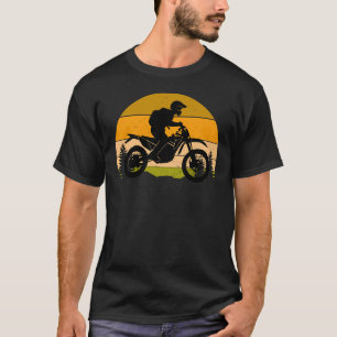 Vintage Motocross Rider Art Retro Dirt Bike T-Shirt