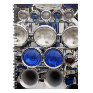 VINTAGE MOTOR SCOOTER NOTEBOOK