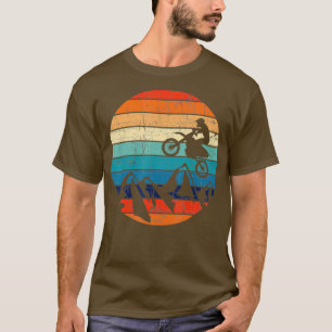 Vintage Motorbike Design Motocross Dirt Bike T-Shirt