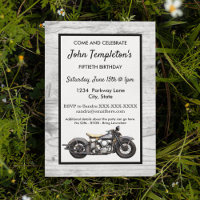Vintage Motorcycle Antique Birthday Party Men's 