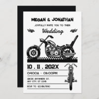 Vintage Motorcycle biker Wedding