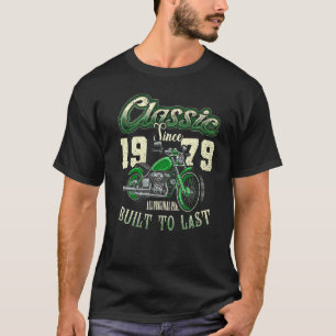 Vintage Motorcycle Bikers Motorbike Birthday Born  T-Shirt