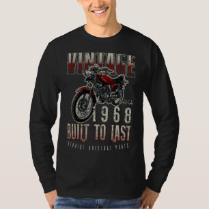 Vintage Motorcycle Bikers Motorbike Birthday Born  T-Shirt