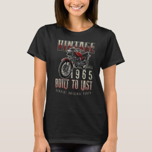 Vintage Motorcycle Bikers Motorbike Birthday Born T-Shirt