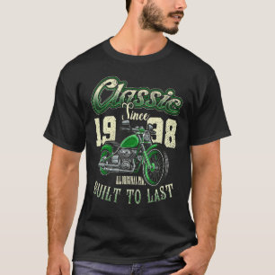 Vintage Motorcycle Bikers Motorbike Birthday Born  T-Shirt