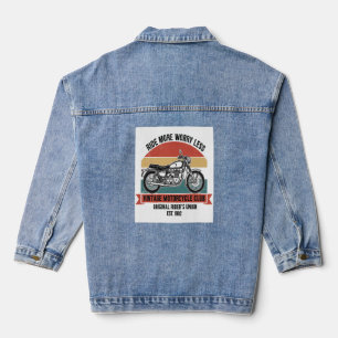 Vintage Motorcycle Club Est. 1982 Denim Jacket