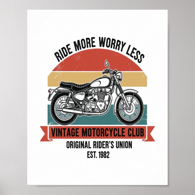 Vintage Motorcycle Club Est. 1982 Poster (Front)
