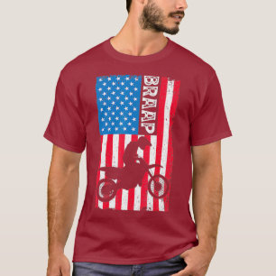 Vintage Motorcycle  Dirt Bike Motocross American T-Shirt