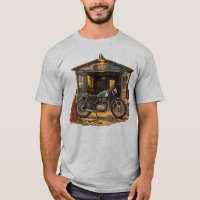 Vintage Motorcycle Garage Retro Americana Men's T-