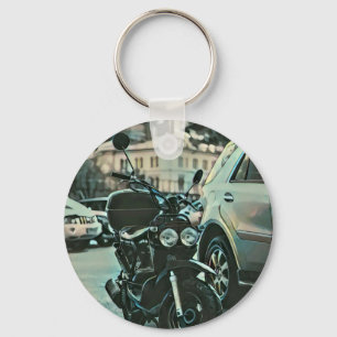 Vintage motorcycle gift key ring