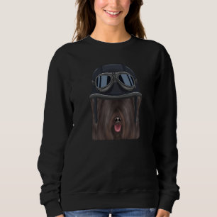Vintage Motorcycle Helmet Skye Terrier Sweatshirt