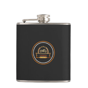 Vintage Motorcycle Hip Flask