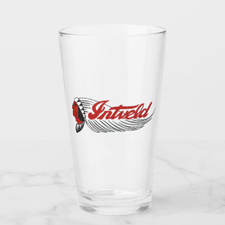 Vintage Motorcycle Logo White Glass