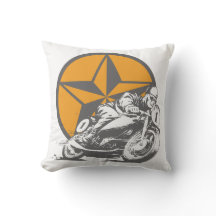 Vintage Motorcycle Racing Circle Star